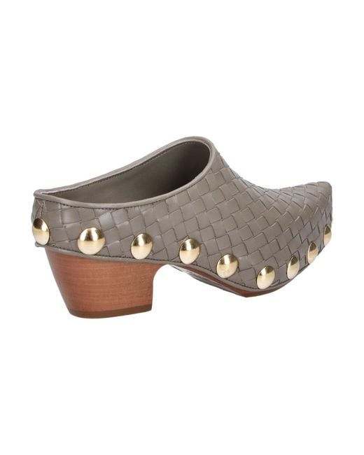 Bottega Veneta Gray Mules "Gondola"