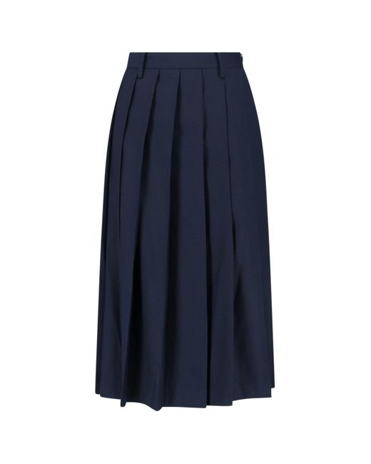 DUNST Blue Midi Skirt