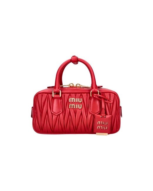 Miu Miu Red Handbag "Arcadie"