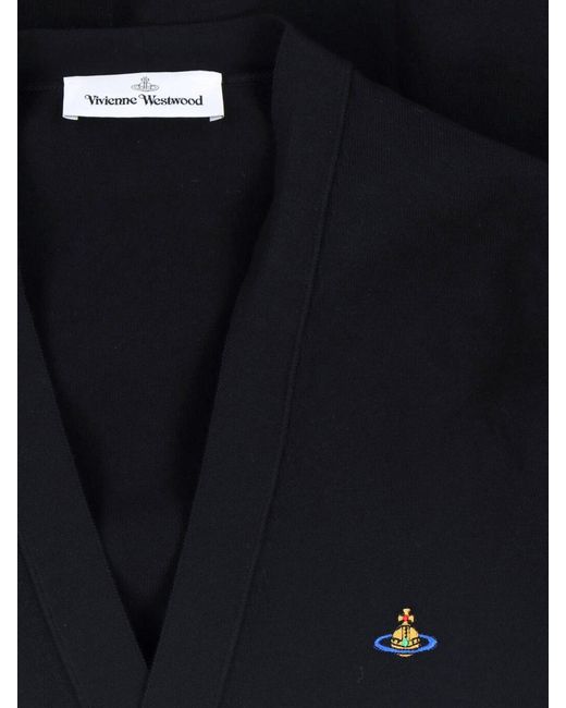 Vivienne Westwood Blue Alex V-Neck Cotton Cardigan for men