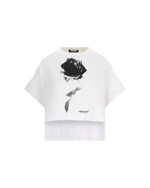 T-Shirt Stampa di Undercover in White