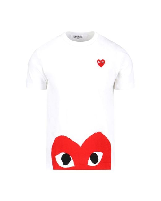 COMME DES GARÇONS PLAY Red Heart Print T-shirt for men