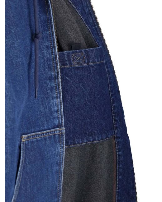 Carhartt Blue Hooded Jacket "Og Active" for men