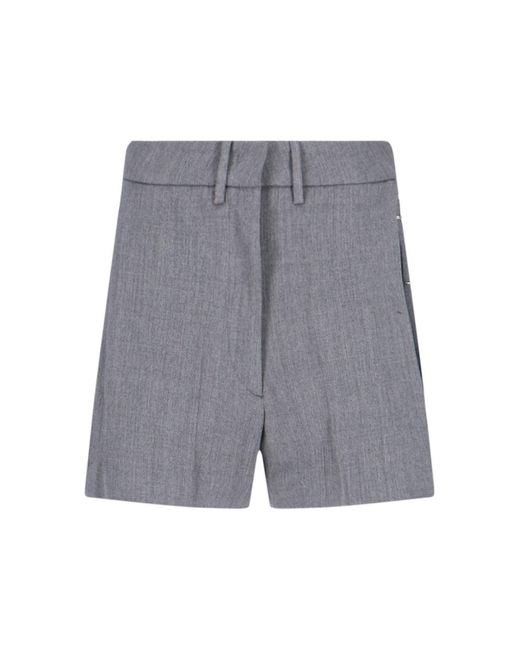 Low Classic Gray Wool Blend Shorts