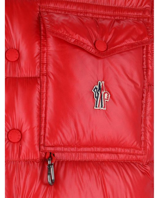 Moncler Red Bright Puffer Jacket for men