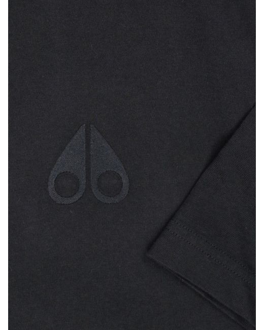 Moose Knuckles Black Logo T-shirt for men
