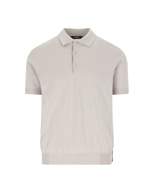 K-Way Men's White Polo Shirt 