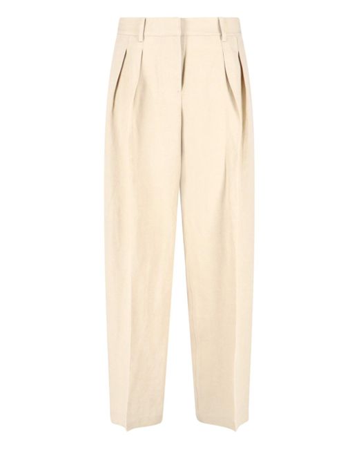 Frankie Shop Natural 'Daytona' Wide Pants
