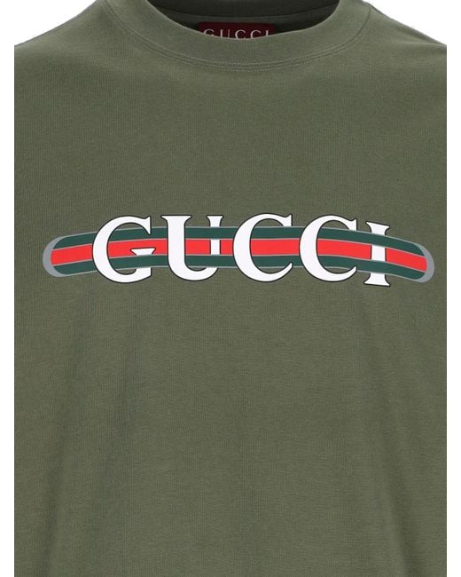 T-Shirt di Gucci in Green da Uomo