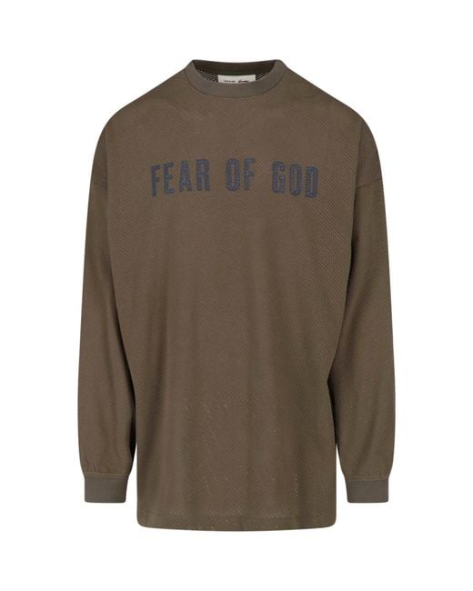Fear Of God Brown T-Shirt "Merch" for men