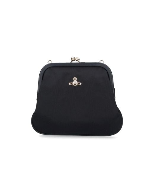Vivienne Westwood Black Granny Frame Clutch