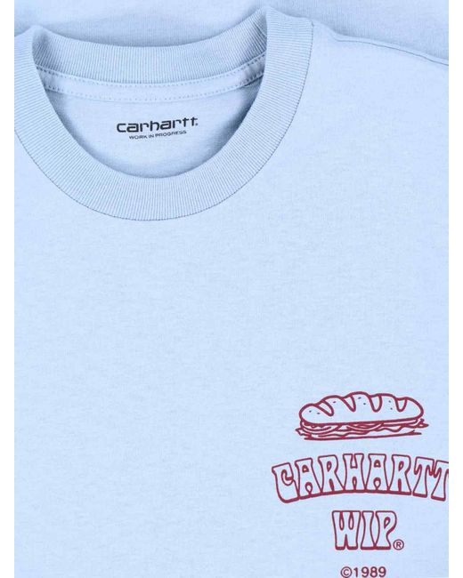 T-Shirt "S/S Sandwich" di Carhartt in Blue da Uomo