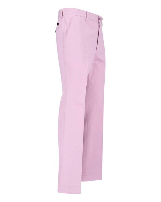 Prada Pink Cotton Pants for men