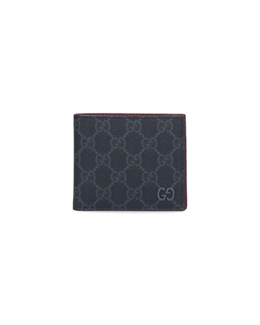 Gucci Blue Bi-fold Wallet "Gg" for men