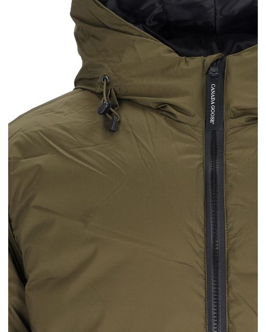 Canada Goose Green Lodge Hoody Down Jacket for men