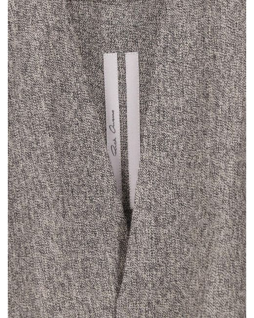 Rick Owens Gray Wool Shirt for men