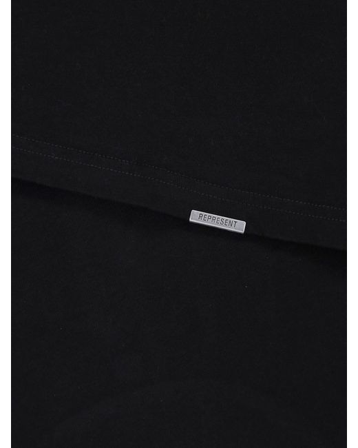 Represent Black T-Shirt Logo for men