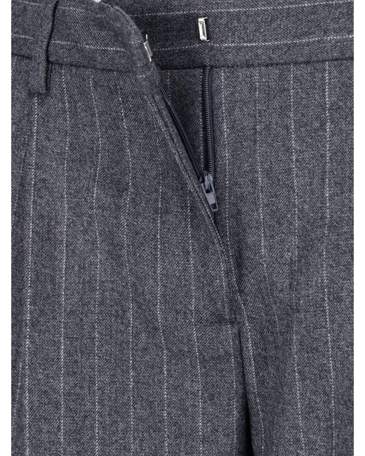 Lardini Blue Virgin Wool Trousers
