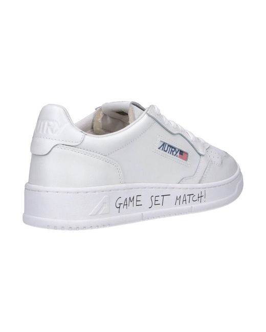 Autry White Cow Leather Sneakers With Towel Lining for men