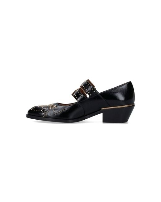 Chloé Black With Heel Upper: Calf Leather