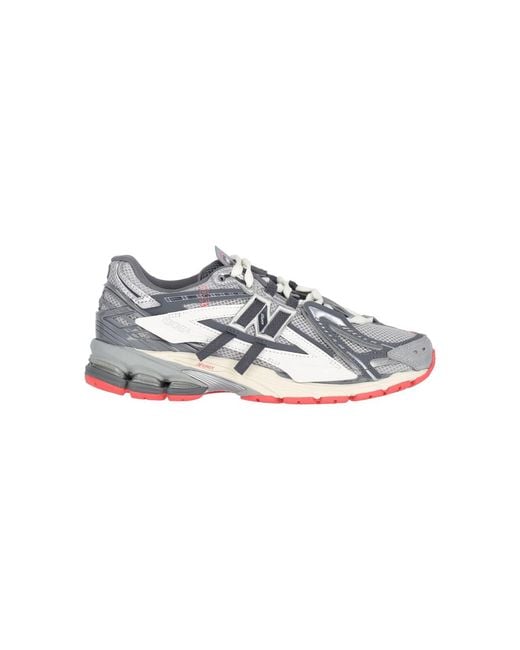 New Balance Gray Mesh Sneakers