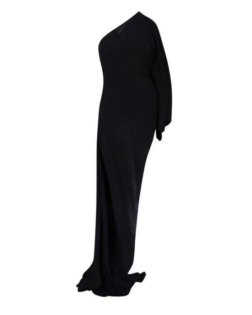 Gucci Black Asymmetrical Maxi Dress