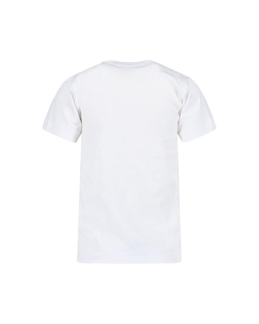T-Shirt Logo di COMME DES GARÇONS PLAY in White