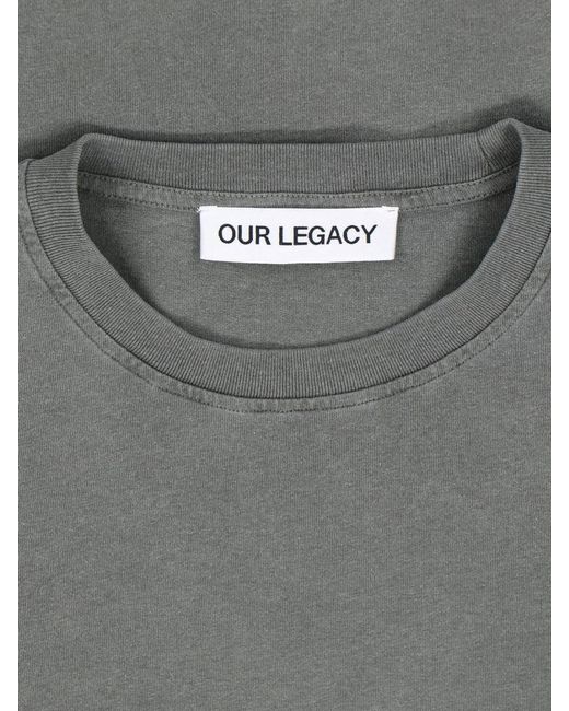 Our Legacy Gray Jersey T-Shirt