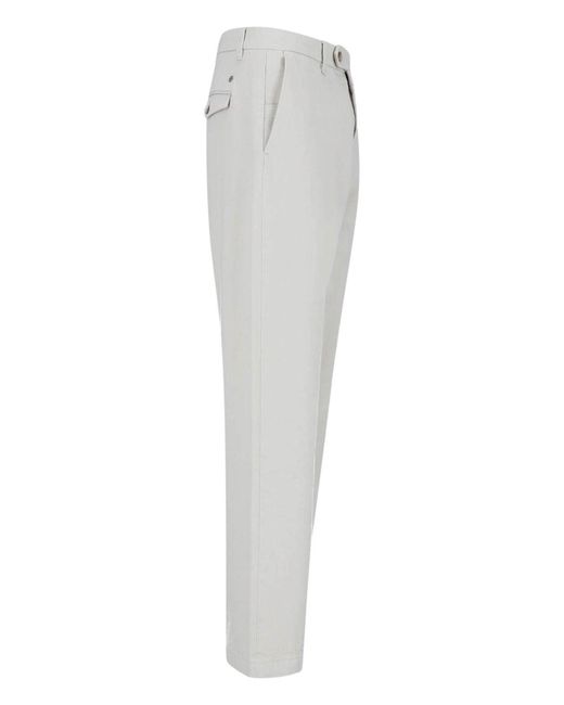 Closed Gray 100% Cotton Trousers for men