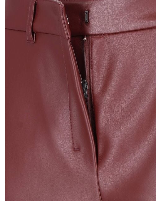 Max Mara Red Straight Pants