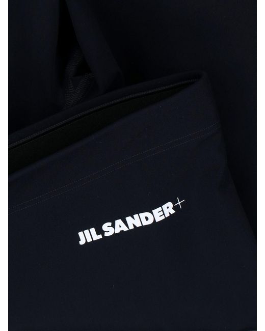 Jil Sander Blue Logo Shorts