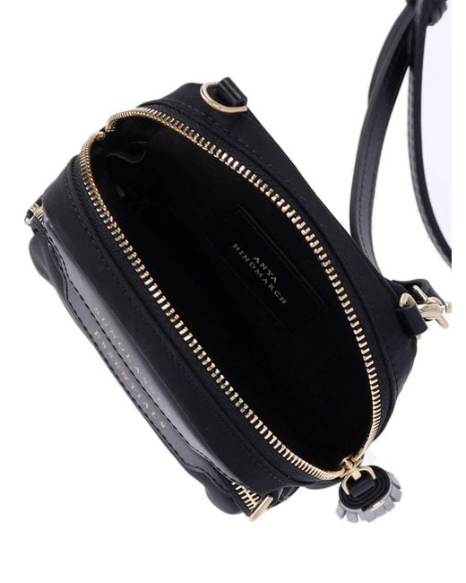 Anya Hindmarch Black Shoulder Bag Logo Essentials