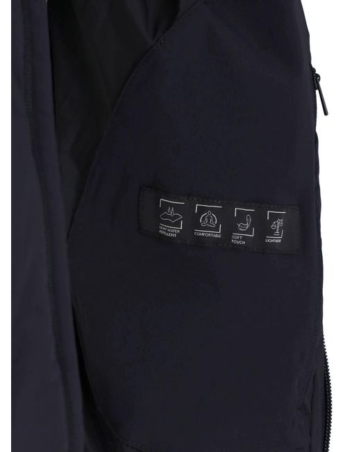 Laminar Blue Hooded Zip Jacket for men