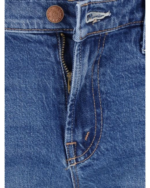 Mother Blue Flared Jeans "The Jinx Heel"