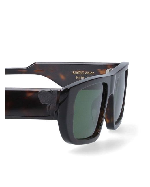 Facehide Green 'broken Vision' Glasses for men