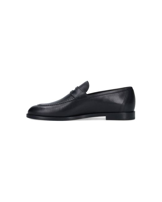 Loro Piana Black Sergio Walk' Loafers