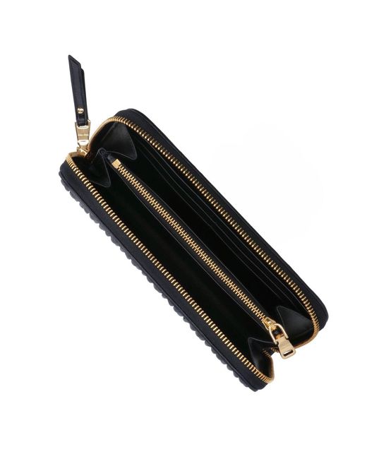 Miu Miu Black Quilted Nappa Zip Wallet