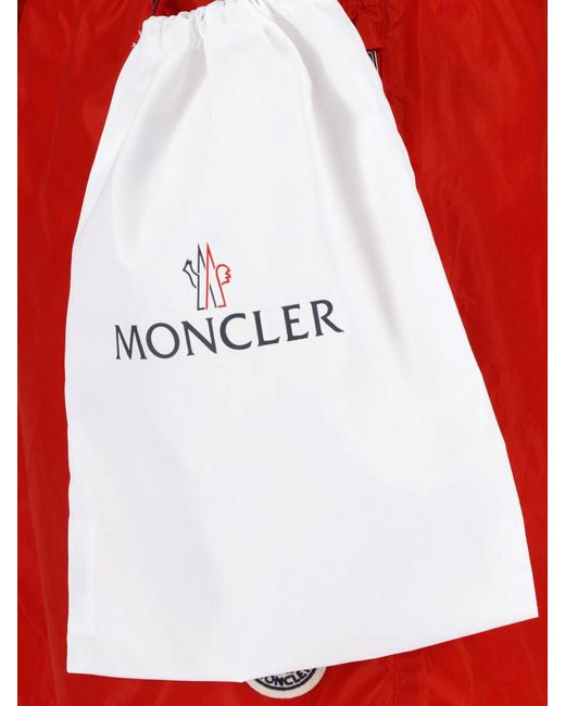Moncler Red Logo Swimsuit for men