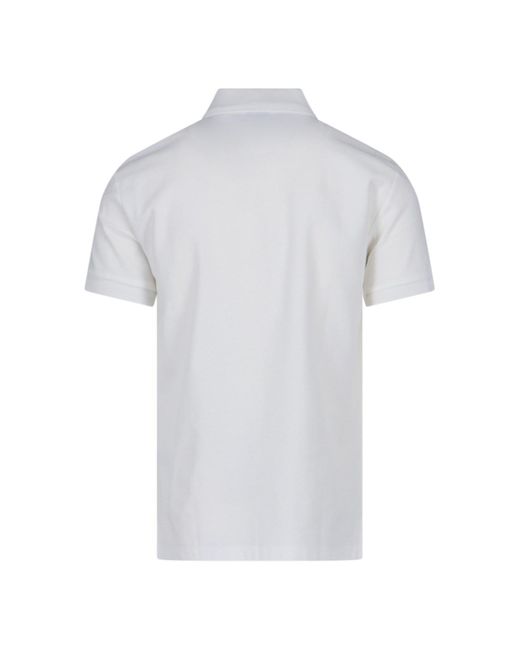 Polo Logo di Burberry in White da Uomo