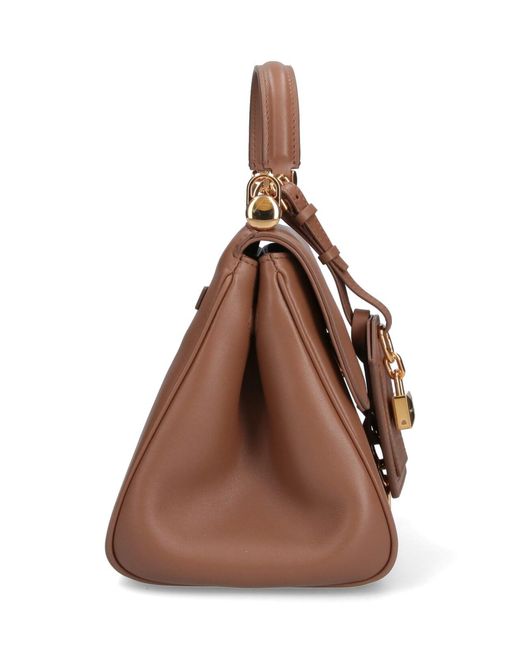 Dolce & Gabbana Brown Handbag My Sicily