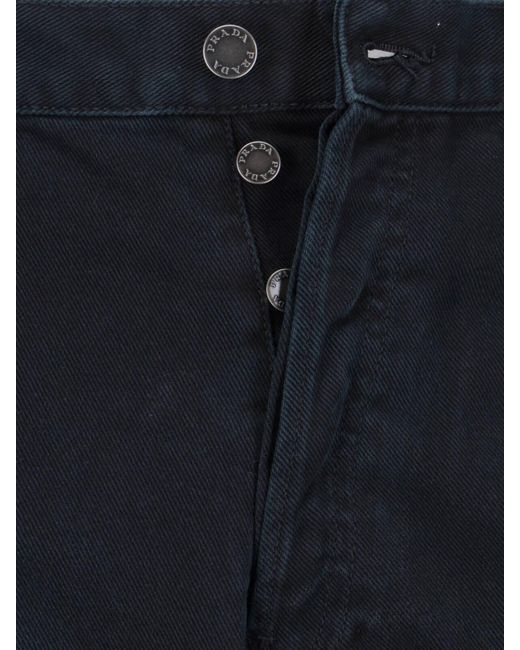 Prada Blue Jeans Cotton for men