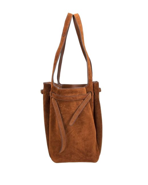 Tory Burch Brown Tote Bag “Romy”