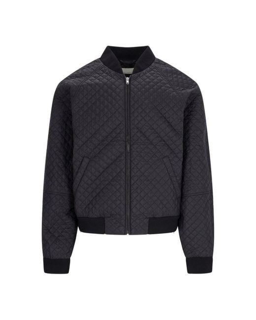 Random Identities Blue Quilted Jacket for men