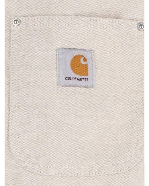 Carhartt White Structured Button-Up Jacket for men