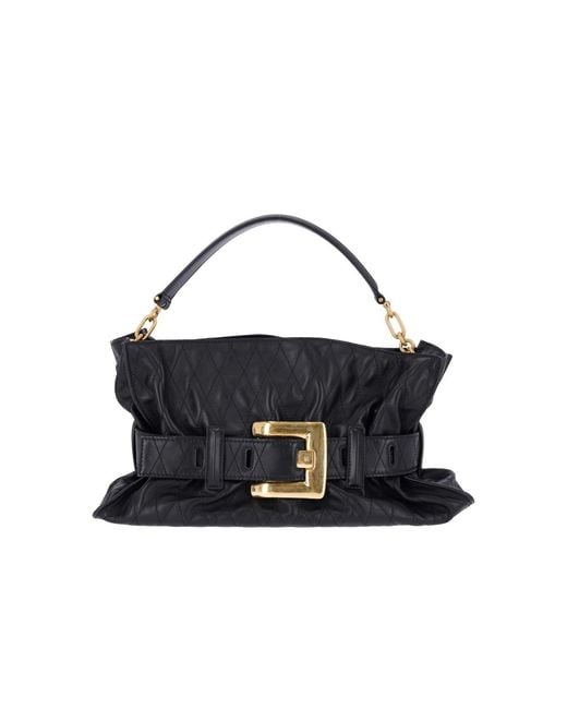 Balmain Blue Large Shoulder Bag "Anthem"