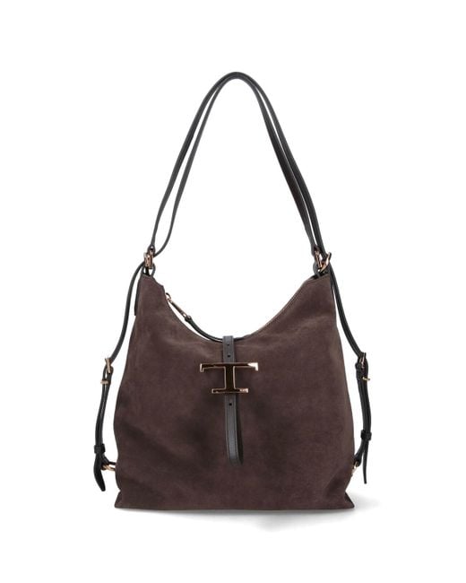 Tod's Brown 'T-Timeless' Shoulder Bag
