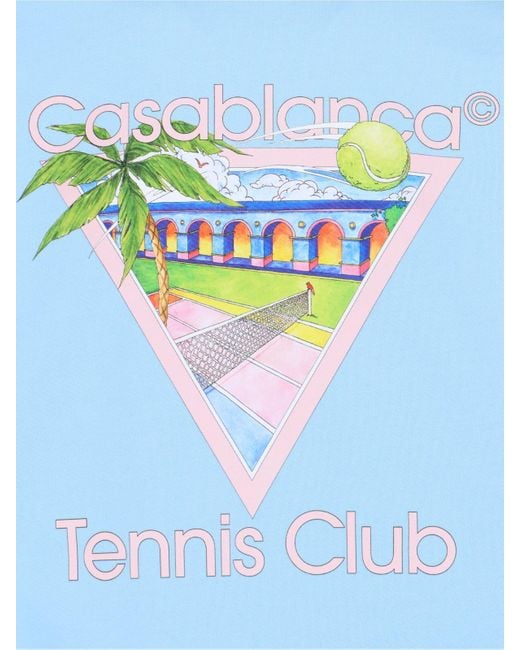 Felpa "Tennis Club" di Casablancabrand in Blue da Uomo