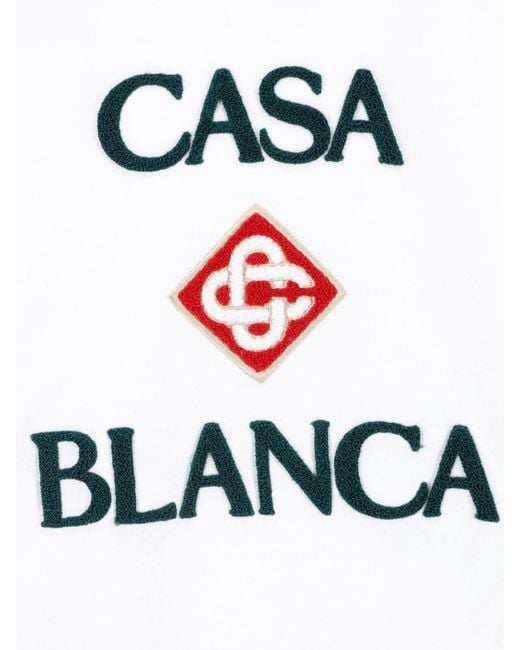 Casablanca White Logo Sweatshirt for men