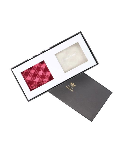 Adidas Originals Pink Set 2 Socks With Check Pattern