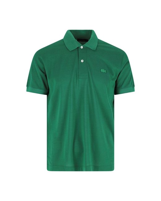 Lacoste Green Silk Piqué Classic Polo Shirt for men